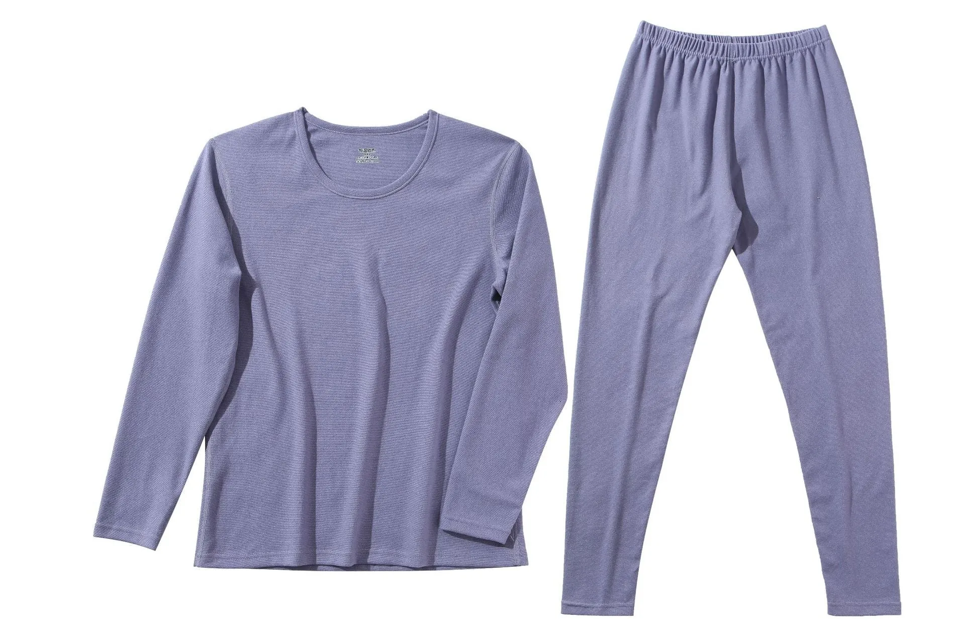 2021 Delvet no trace thermal underwear ladies set plus velvet thick slim body tight female autumn clothes long pants winter