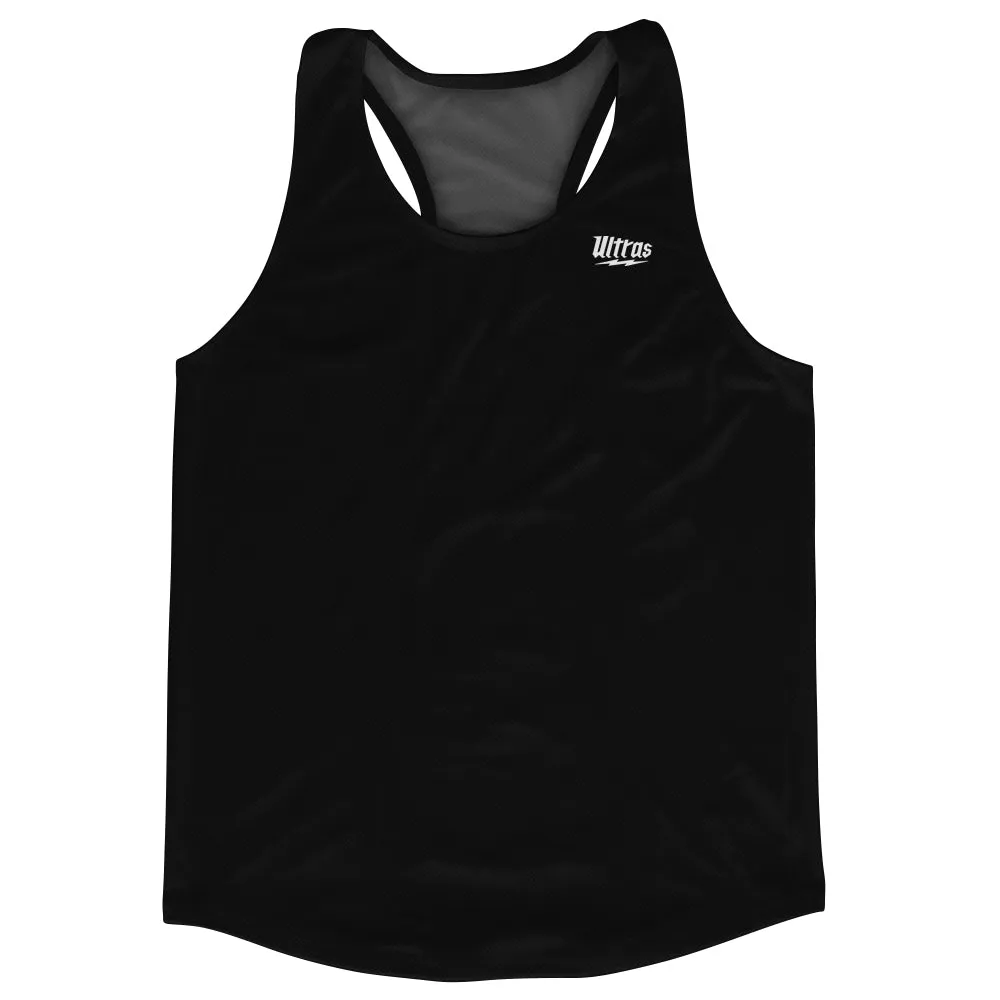 Blank Black Running Racerback Singlet Track Tops Made In USA