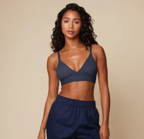 Bliss Triangle Bralette - Navy