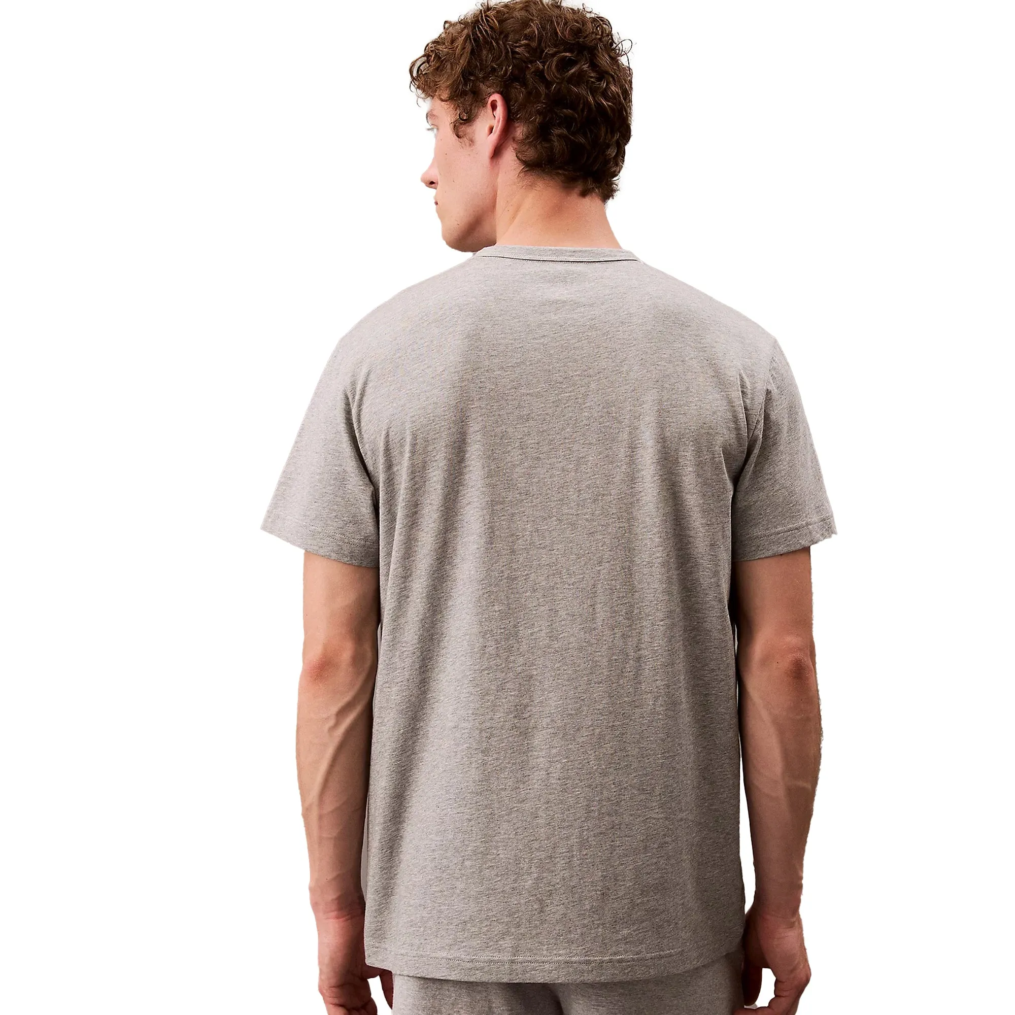 Calvin Klein Cotton Crew T-Shirt Grey Heather
