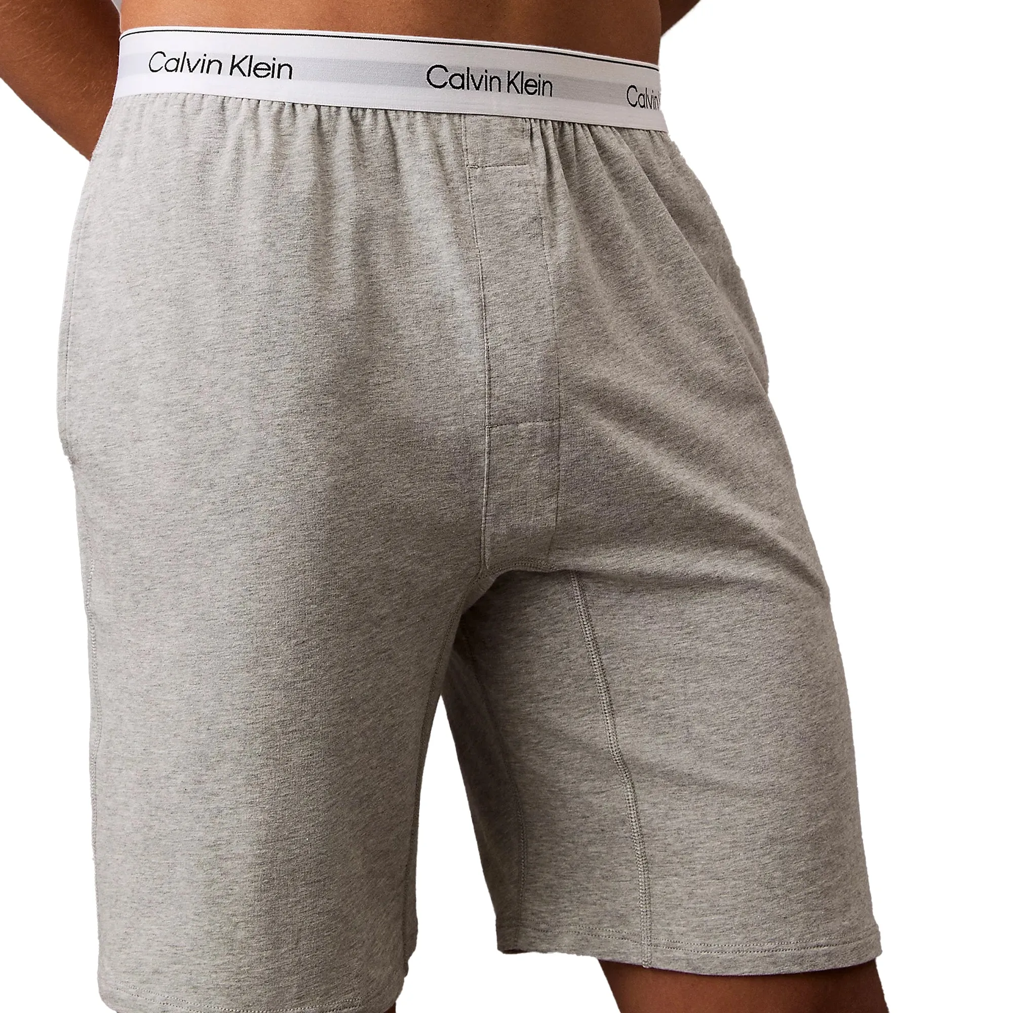 Calvin Klein Icon Cotton Stretch Lounge Shorts Grey Heather