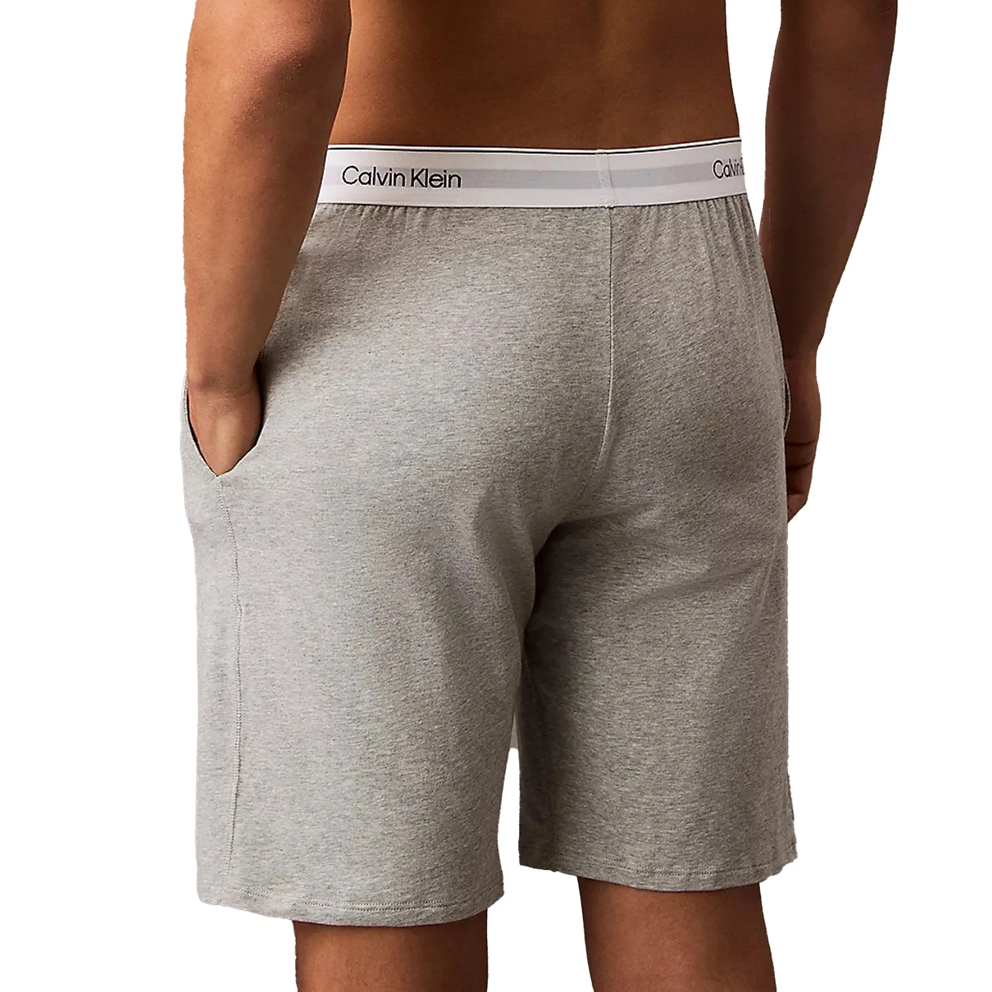 Calvin Klein Icon Cotton Stretch Lounge Shorts Grey Heather