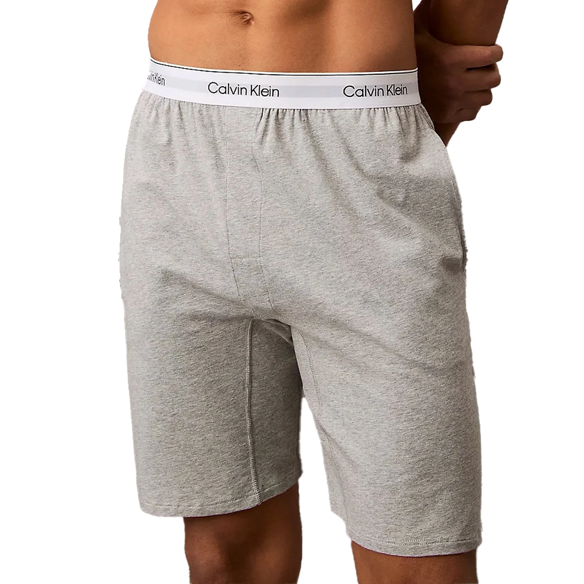 Calvin Klein Icon Cotton Stretch Lounge Shorts Grey Heather