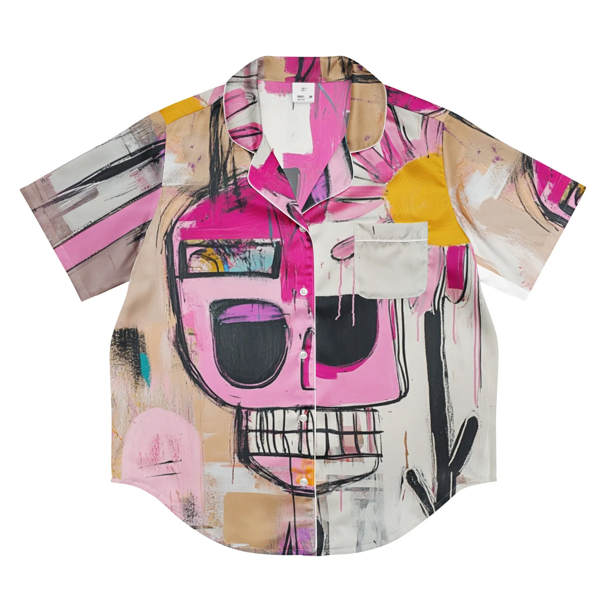 DUO MODERN "Dead Cute" Short Sleeve Pajama Top
