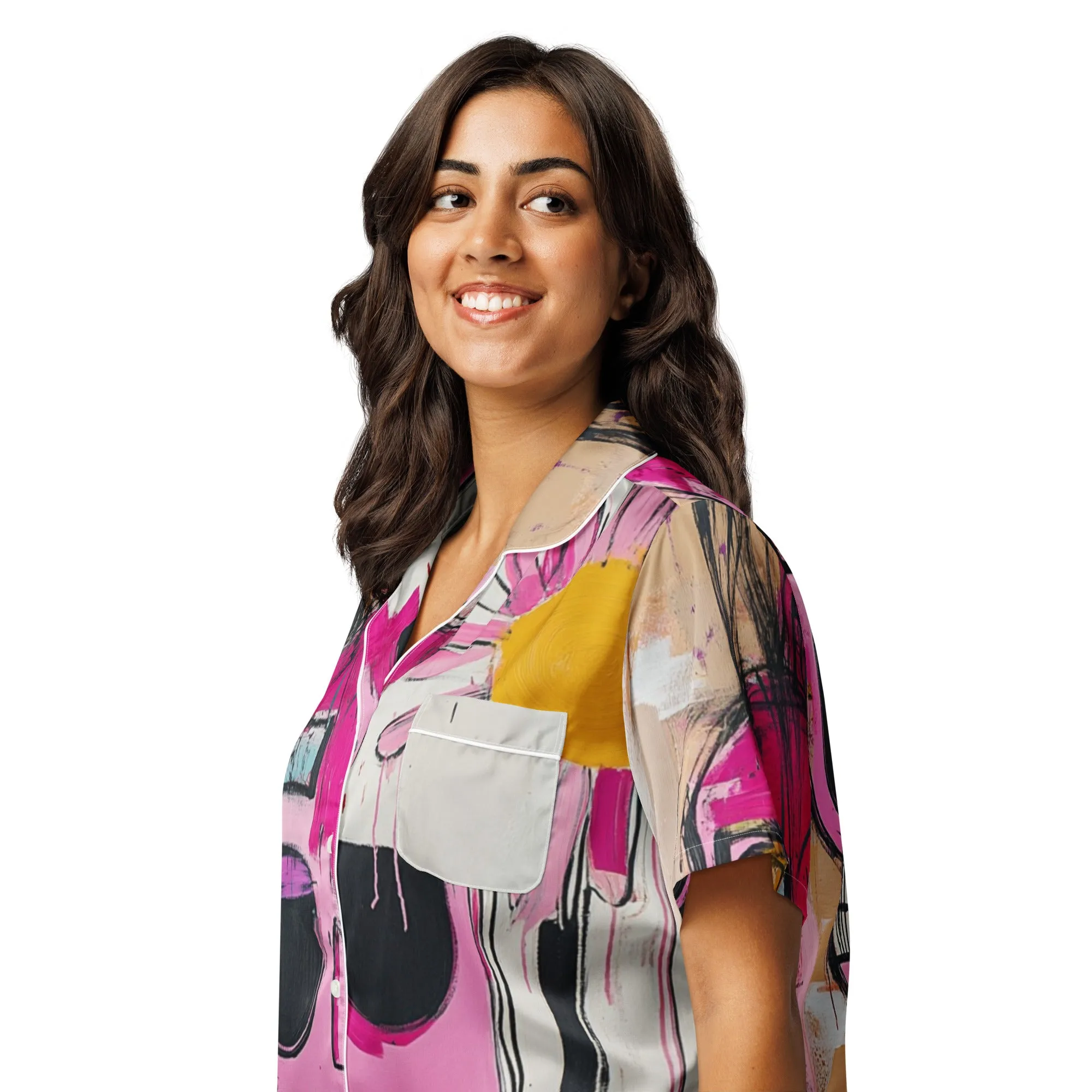DUO MODERN "Dead Cute" Short Sleeve Pajama Top