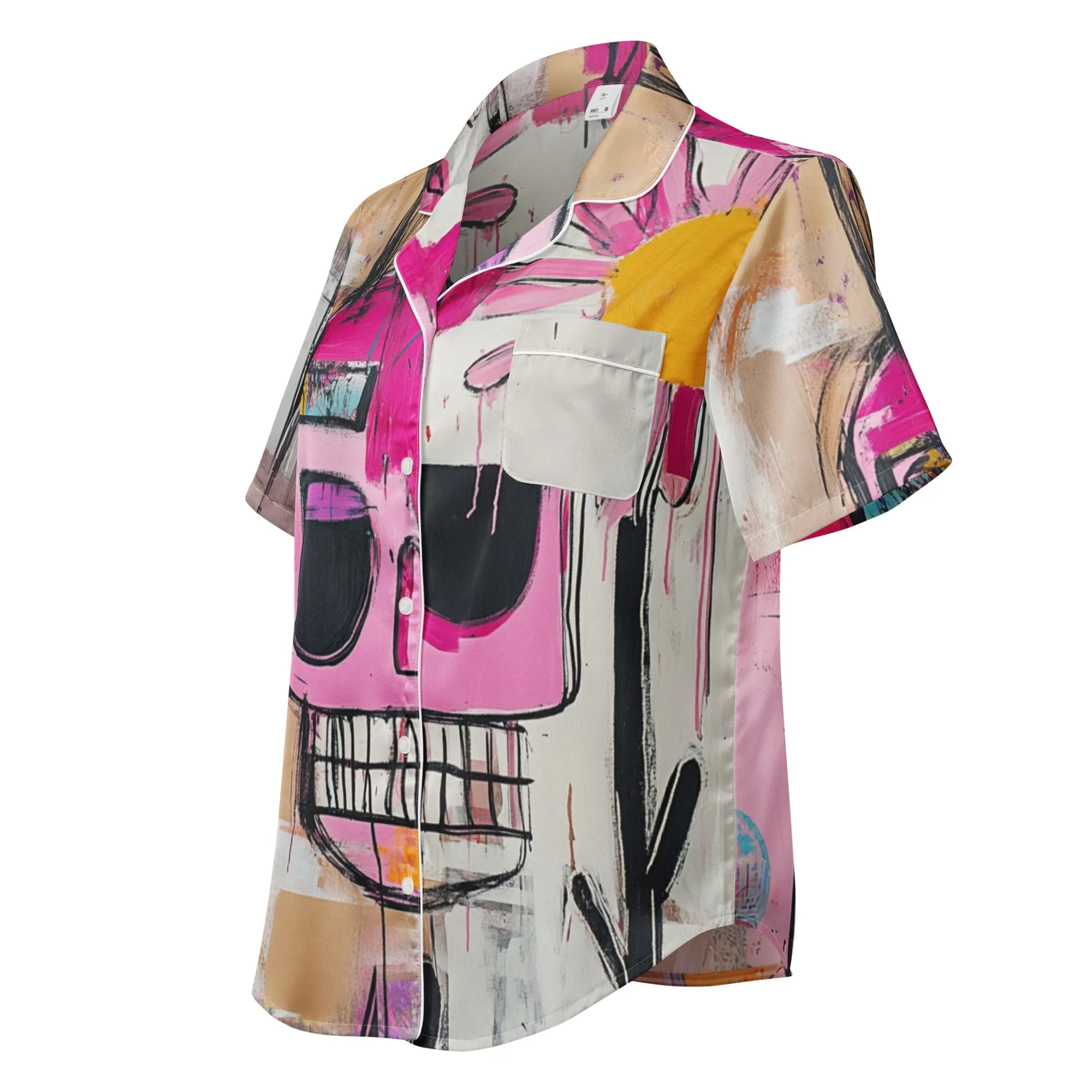 DUO MODERN "Dead Cute" Short Sleeve Pajama Top