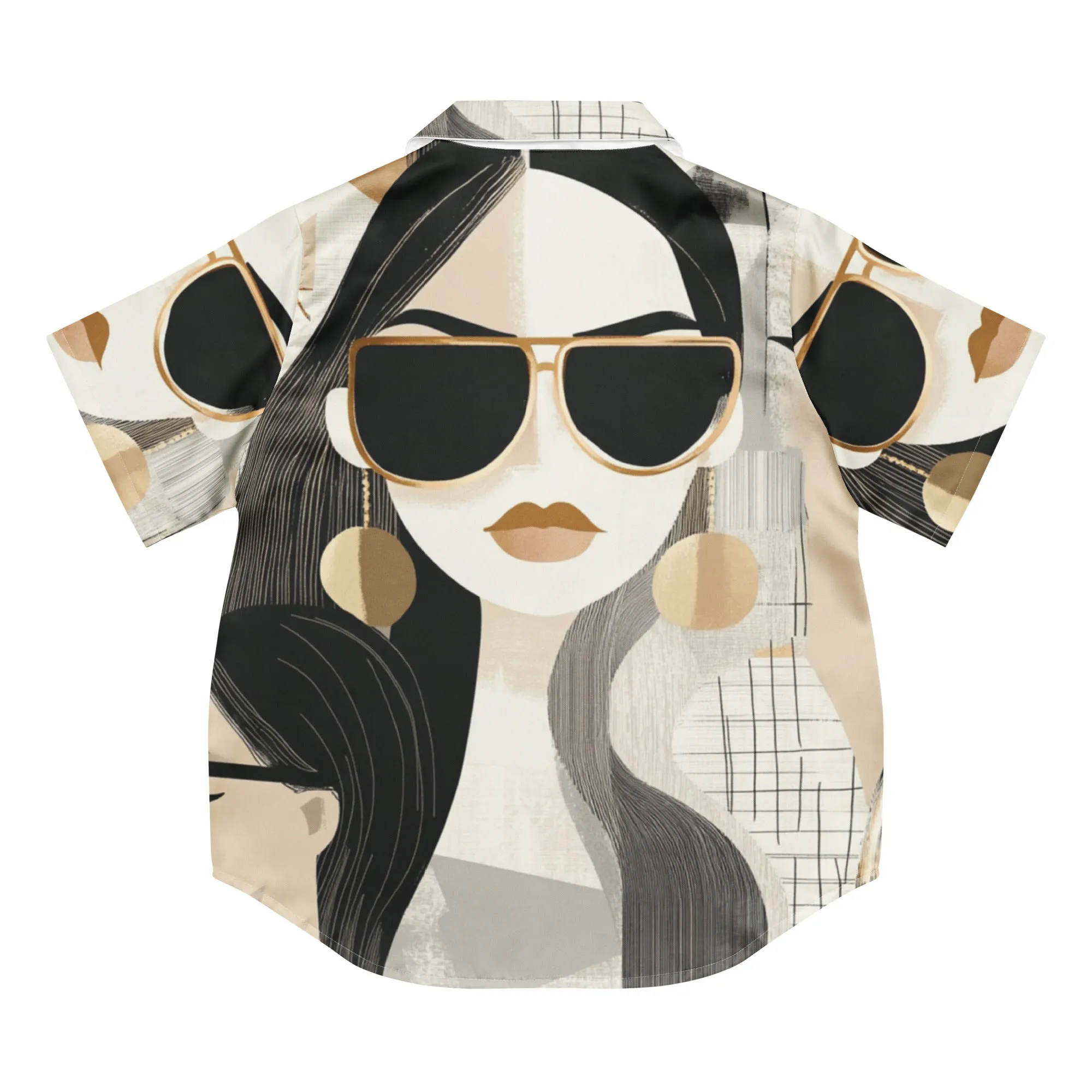 DUO MODERN "Elite Femme" Women’s Short Sleeve Pajama Top