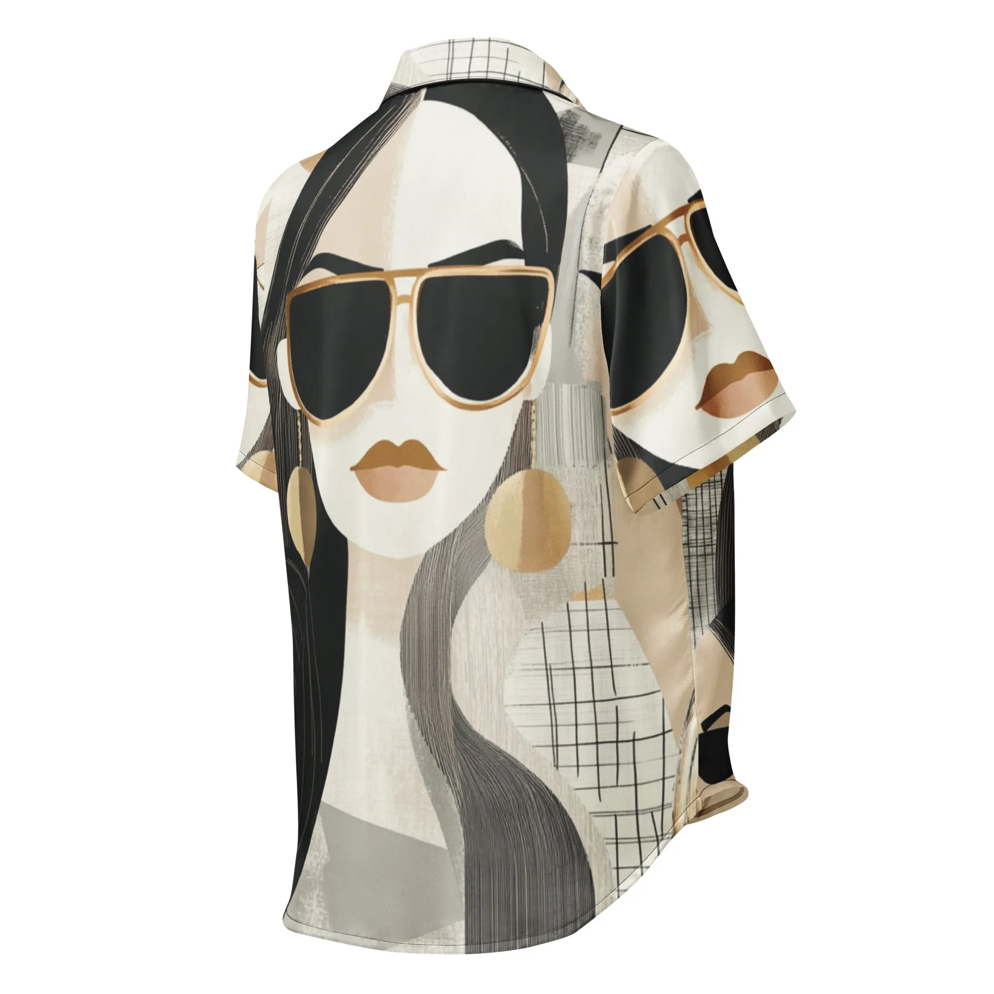 DUO MODERN "Elite Femme" Women’s Short Sleeve Pajama Top