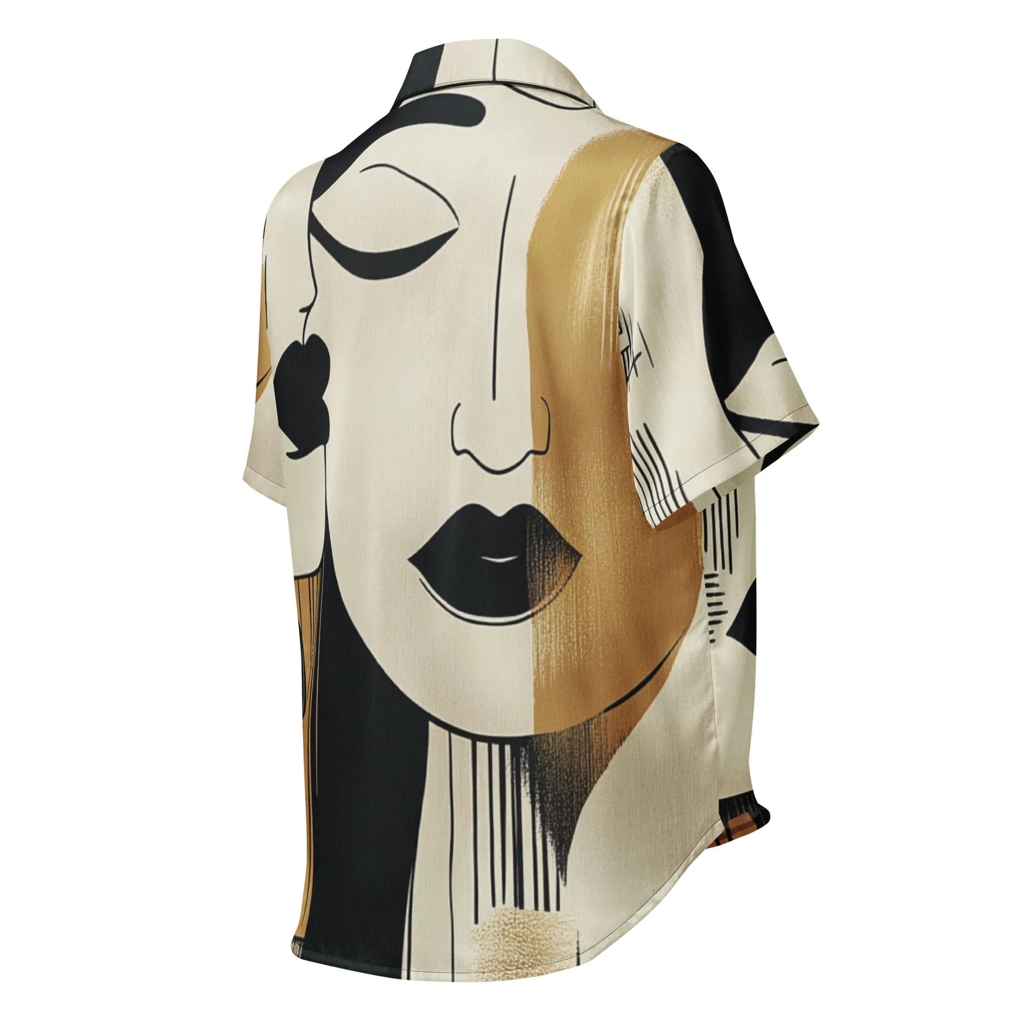 DUO MODERN "Sisterhood Noir" Women’s Short Sleeve Pajama Top