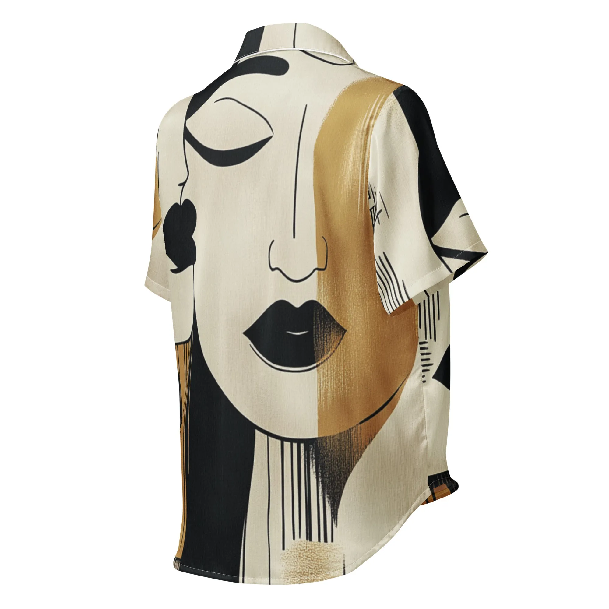 DUO MODERN "Sisterhood Noir" Women’s Short Sleeve Pajama Top
