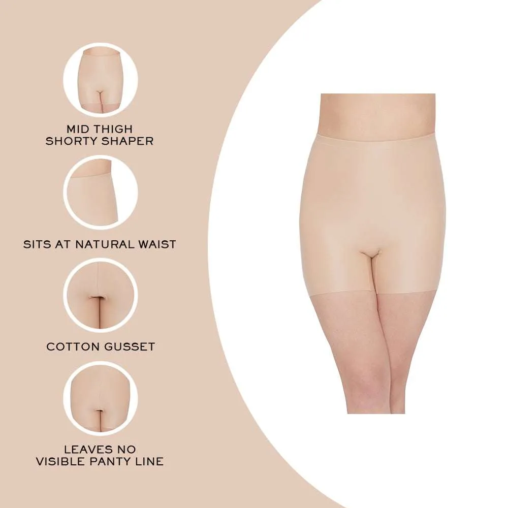 Girdle Collection Full Coverage Firm Control Seamless Shaping Brief - Beige