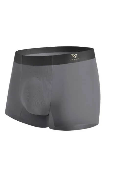 Mens Vinylon Fiber Seamless Boxer Briefs Underwear 2 Pack