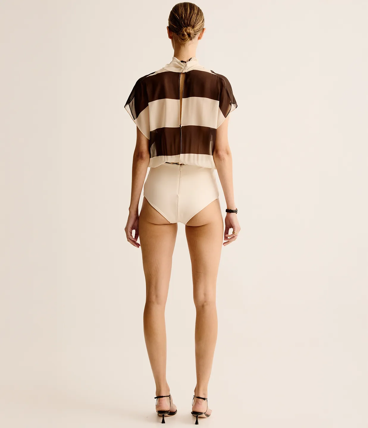 Mono Stripe Bodysuit in Java Stripe