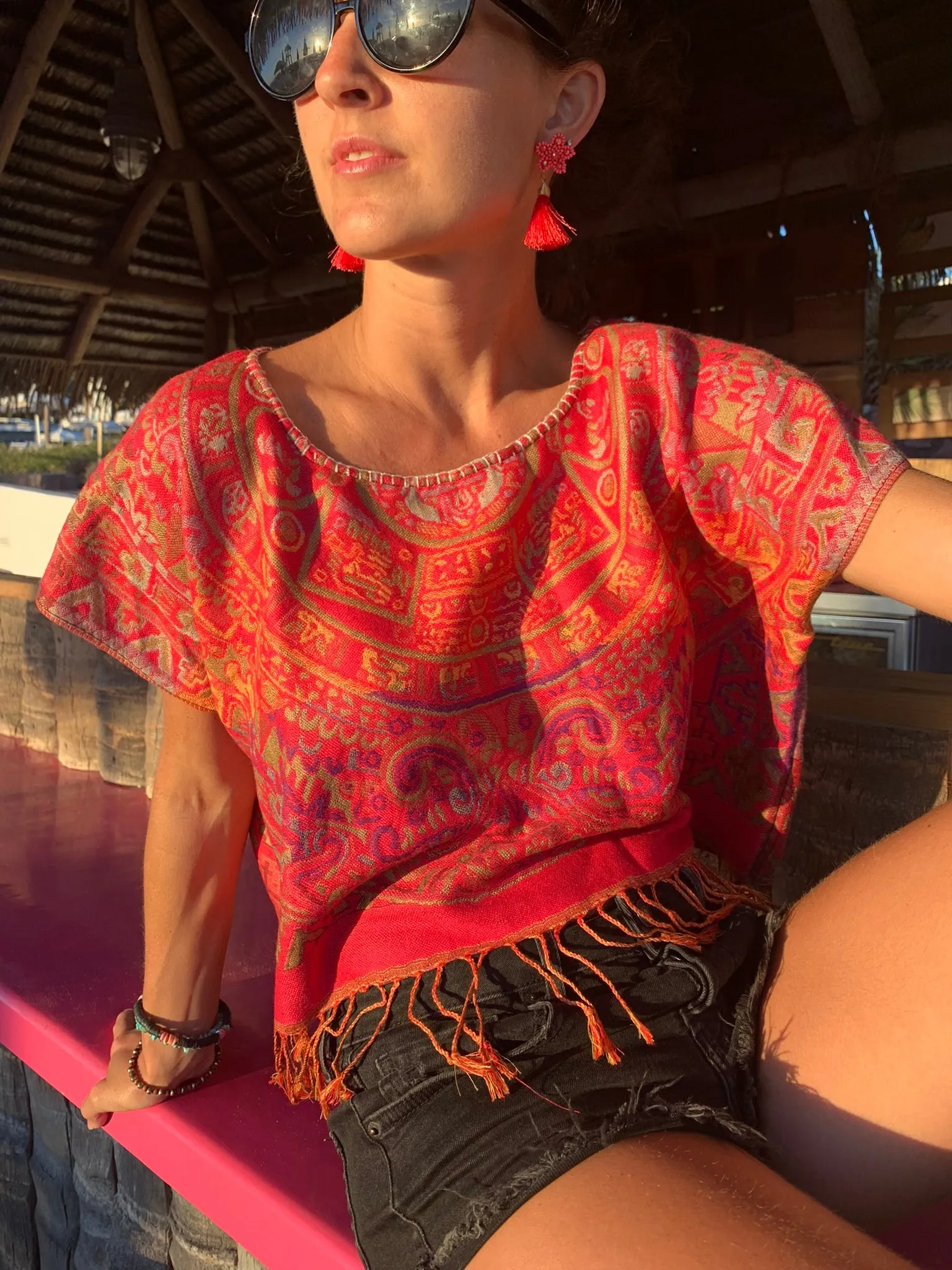 Morocco Cropped Fringed