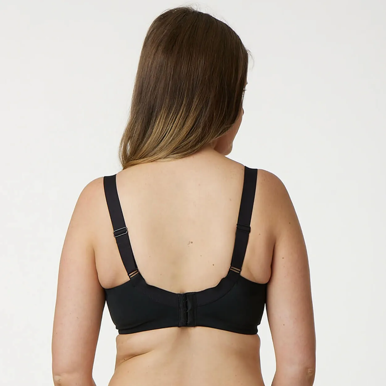 Peony Lace Premium Support Bra - Black