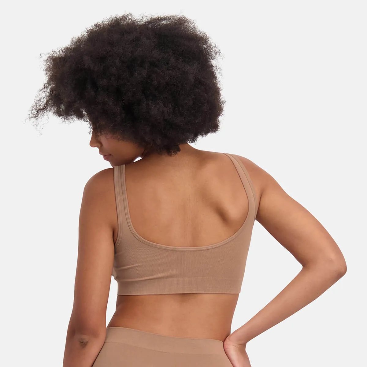 Seamless Padded Bra Fleur - Tan