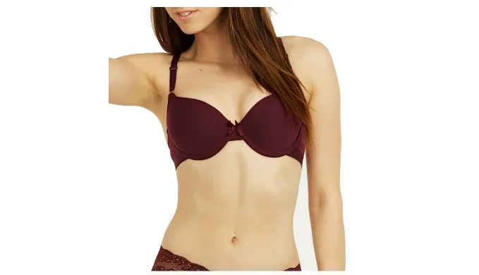 Set Of 6: Unibasic Women's Full Cup Plain Cotton Bra - Ships Same/Next Day!