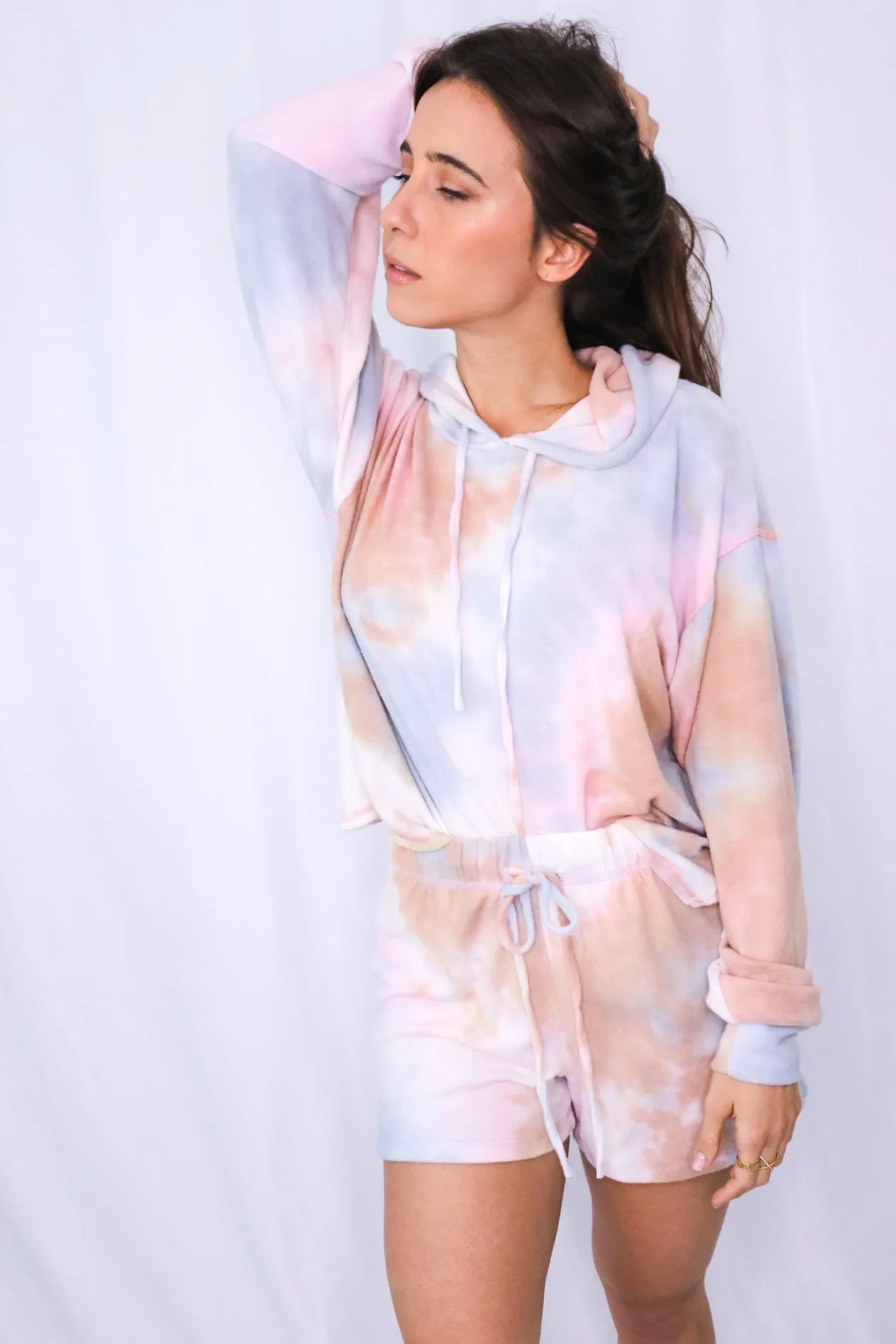 'Tie Dye For' Tie Dye Hooded Loungewear Set