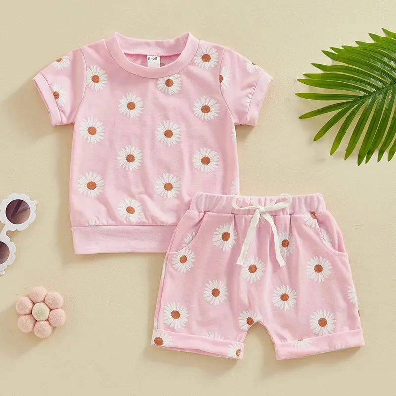 Toddler Newborn Baby Girls Summer Clothing Set