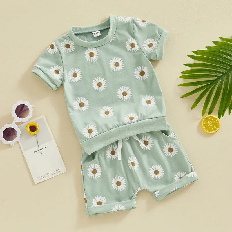 Toddler Newborn Baby Girls Summer Clothing Set