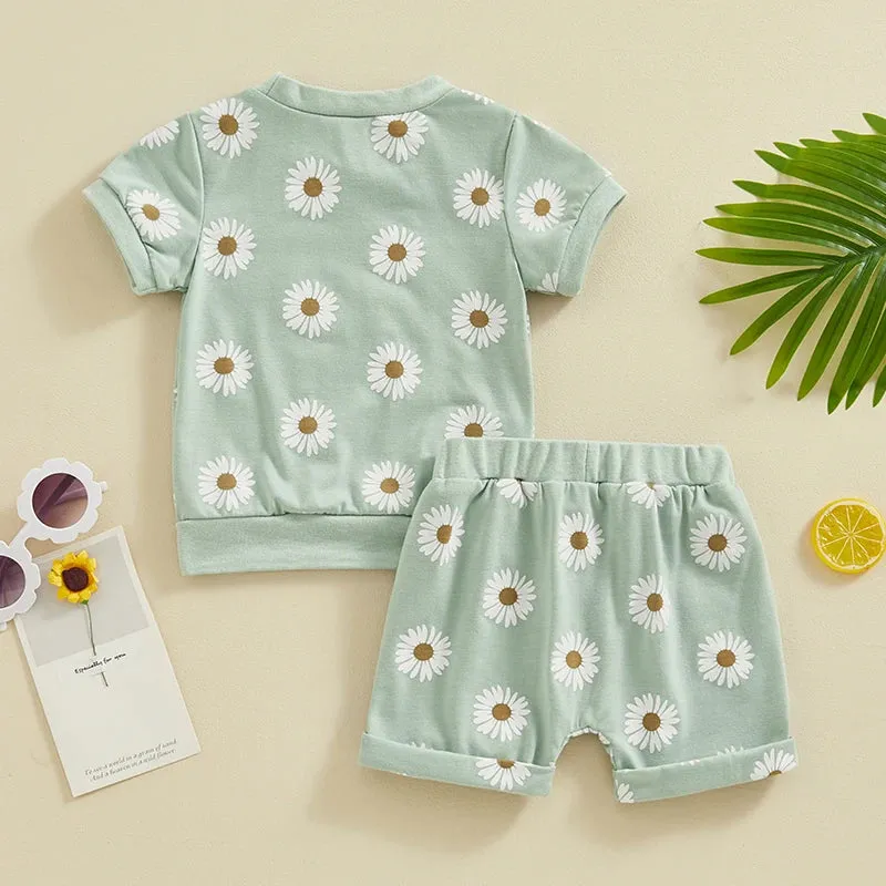 Toddler Newborn Baby Girls Summer Clothing Set