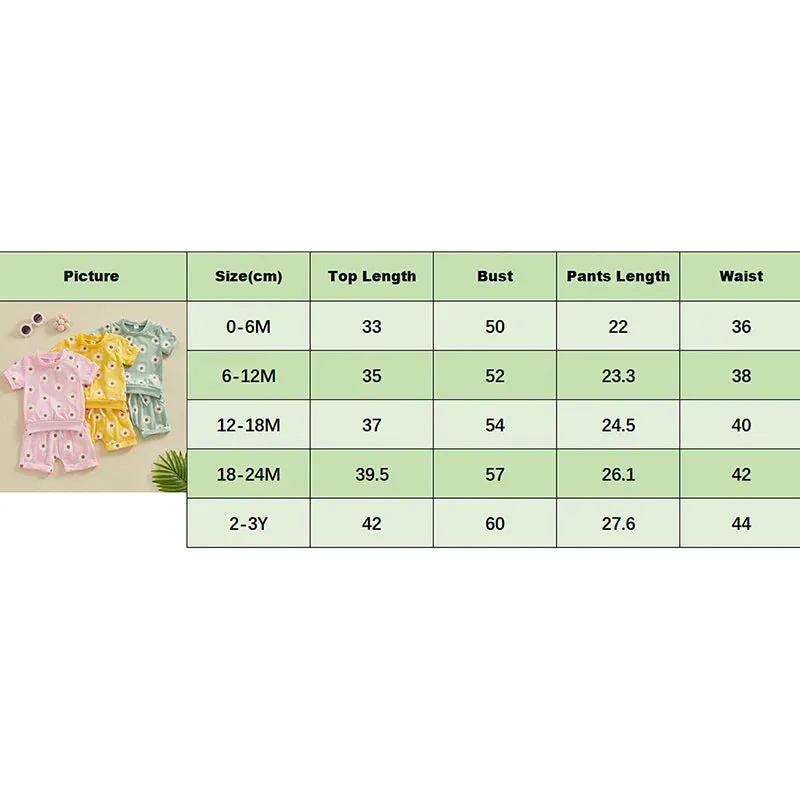 Toddler Newborn Baby Girls Summer Clothing Set