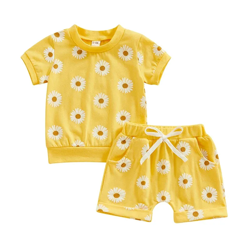 Toddler Newborn Baby Girls Summer Clothing Set