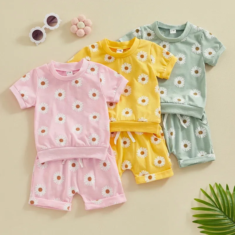 Toddler Newborn Baby Girls Summer Clothing Set