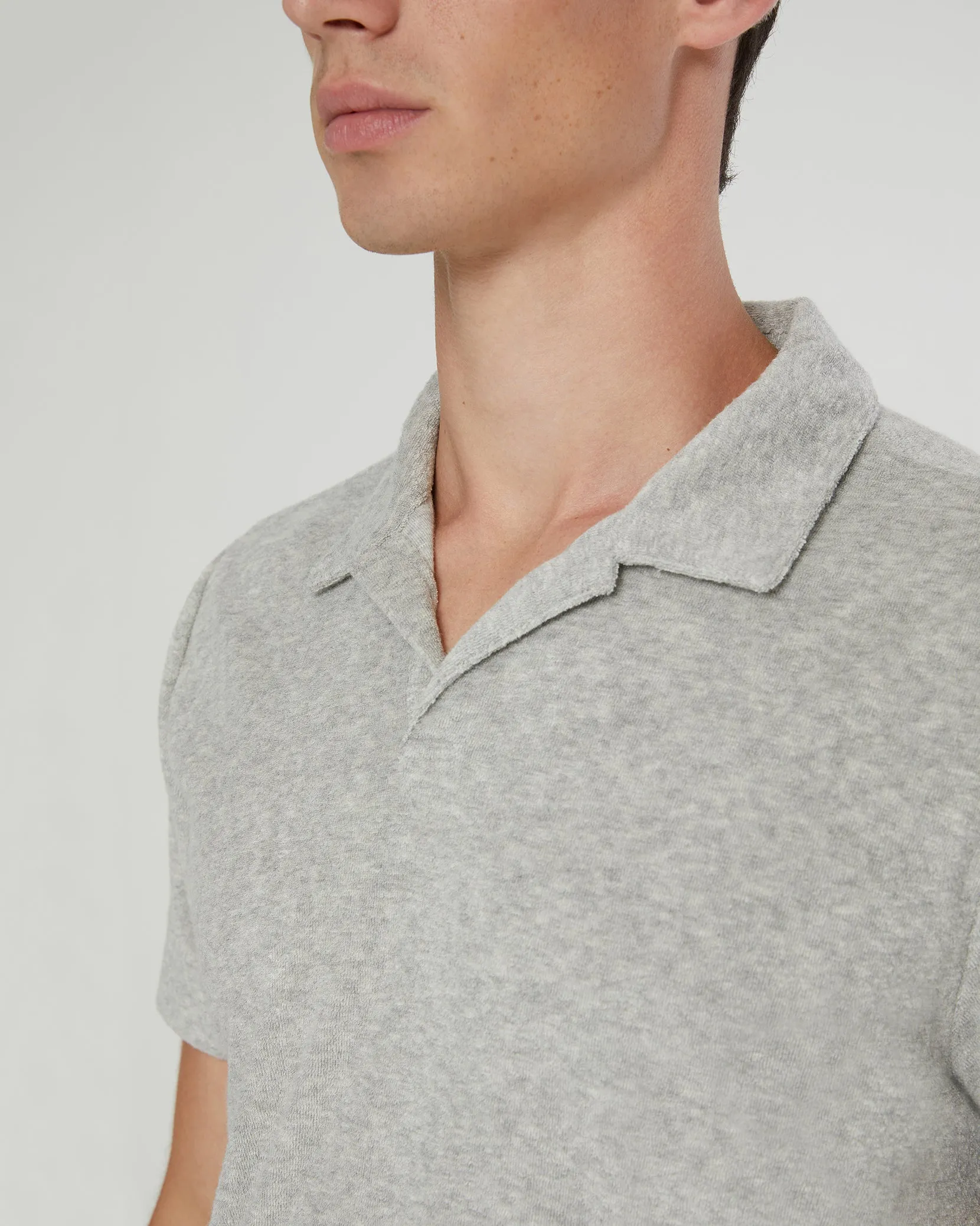 Towel Terry Johnny Collar Polo