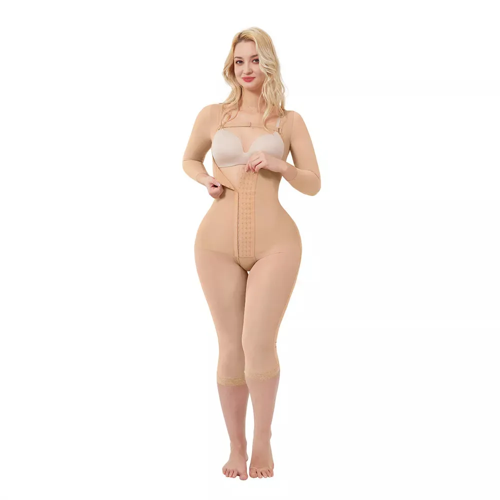 Women Long Sleeve Corset Waist Trainer Body Shaper Tummy Control Shapewear Bodysuit Slimming Girdle