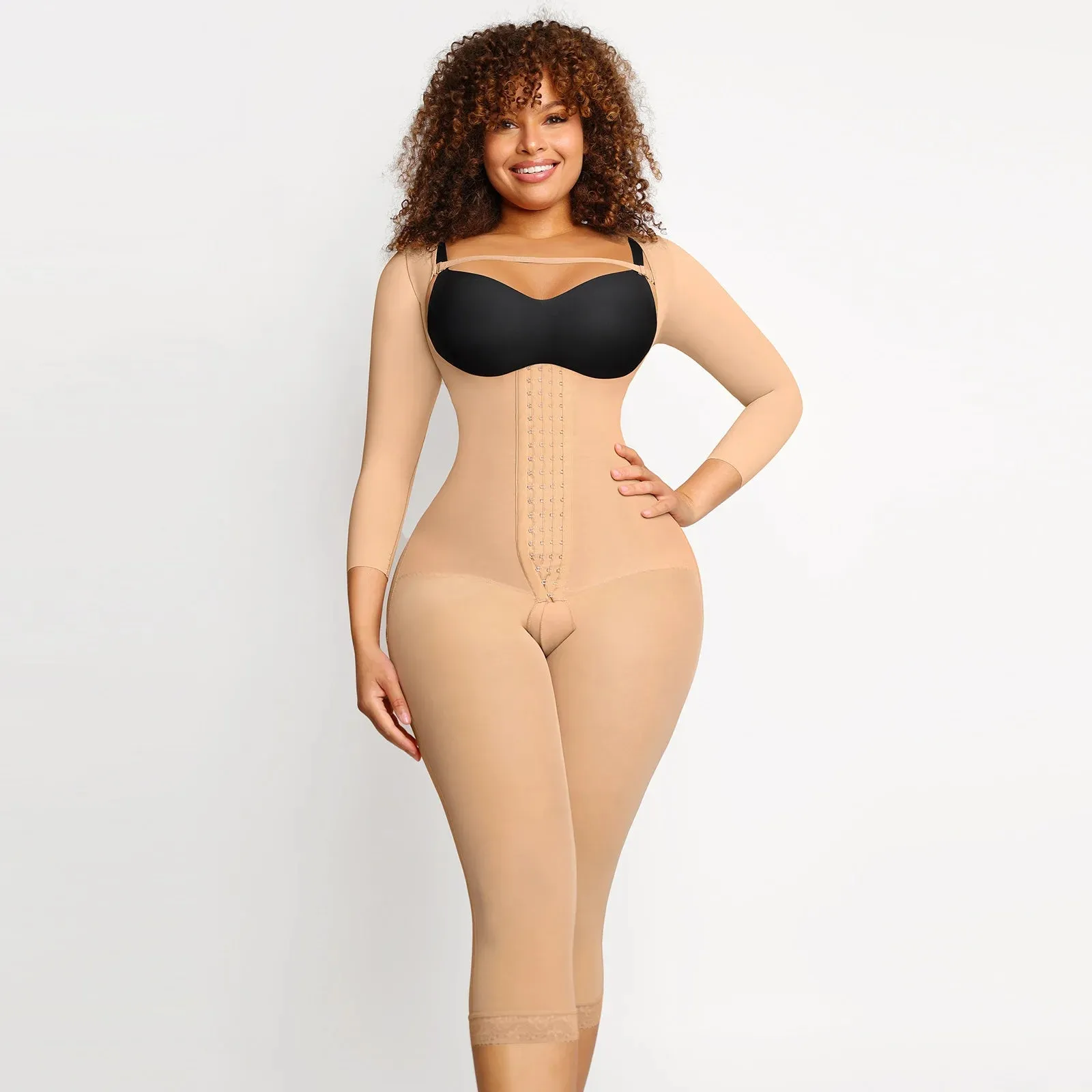 Women Long Sleeve Corset Waist Trainer Body Shaper Tummy Control Shapewear Bodysuit Slimming Girdle