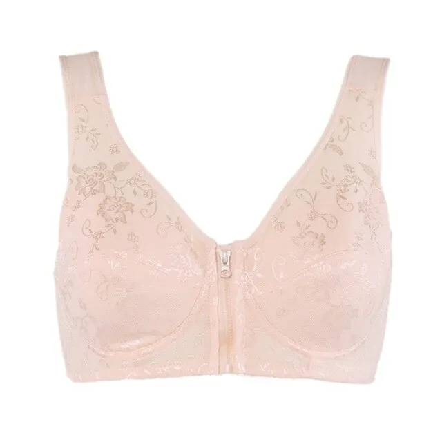 Women Push Up Bra zipper